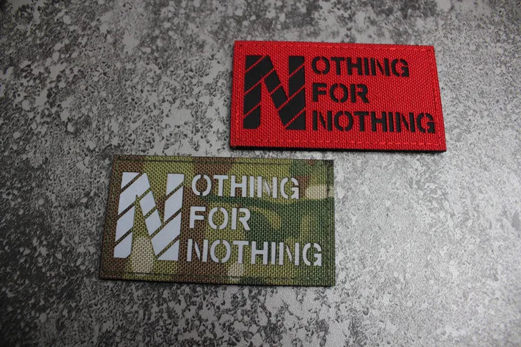 IR Reflective Military Patch – “No Free Lunch” Morale Badge