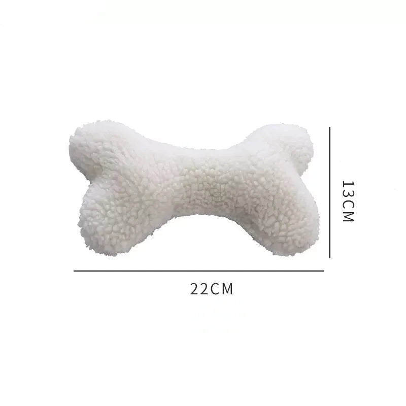 Bone-Shaped Dog Chew Toy NZ | Durable Plush Squeaky Toy for Small & Medium Dogs – PawNest