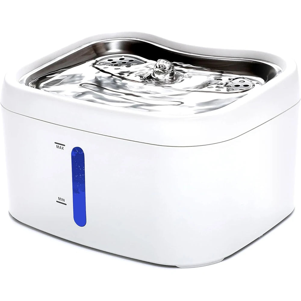 Tuya App Cat & Dog Water Fountain NZ | 2.5L Automatic Stainless Steel Bowl – PawNest