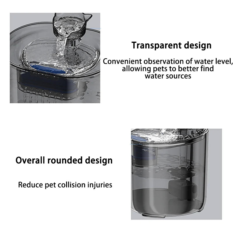 Automatic Cat & Dog Water Fountain NZ | USB Electric Pump with Recirculating Filters – PawNest