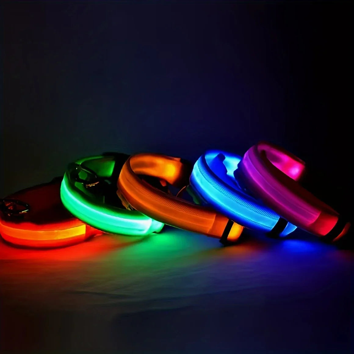 Reflective LED Dog Collar – Night Safety for Small & Medium Dogs