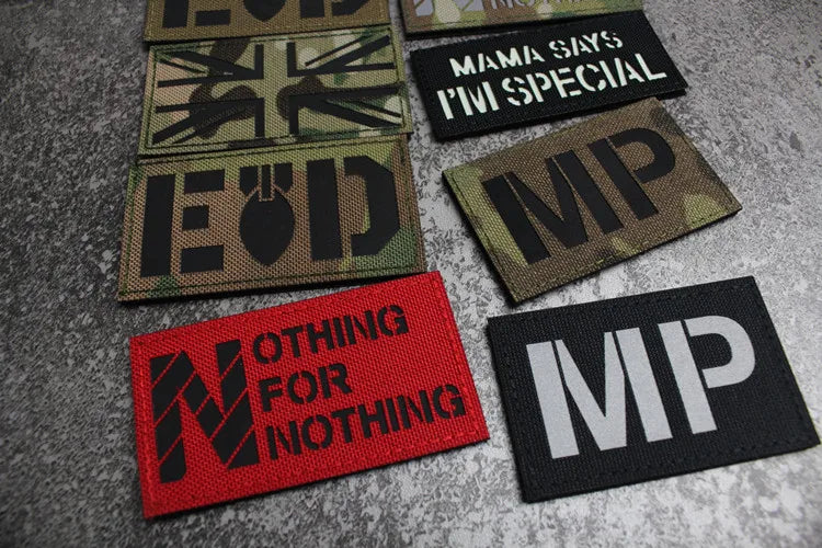 IR Reflective Military Patch – “No Free Lunch” Morale Badge
