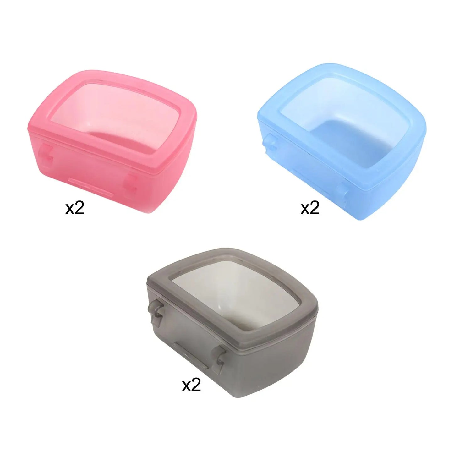 2 Pieces Pet Kennel Cage Bowls NZ | Water & Food Bowls for Wire Cages & Crates – Durable Pet Carrier Accessories