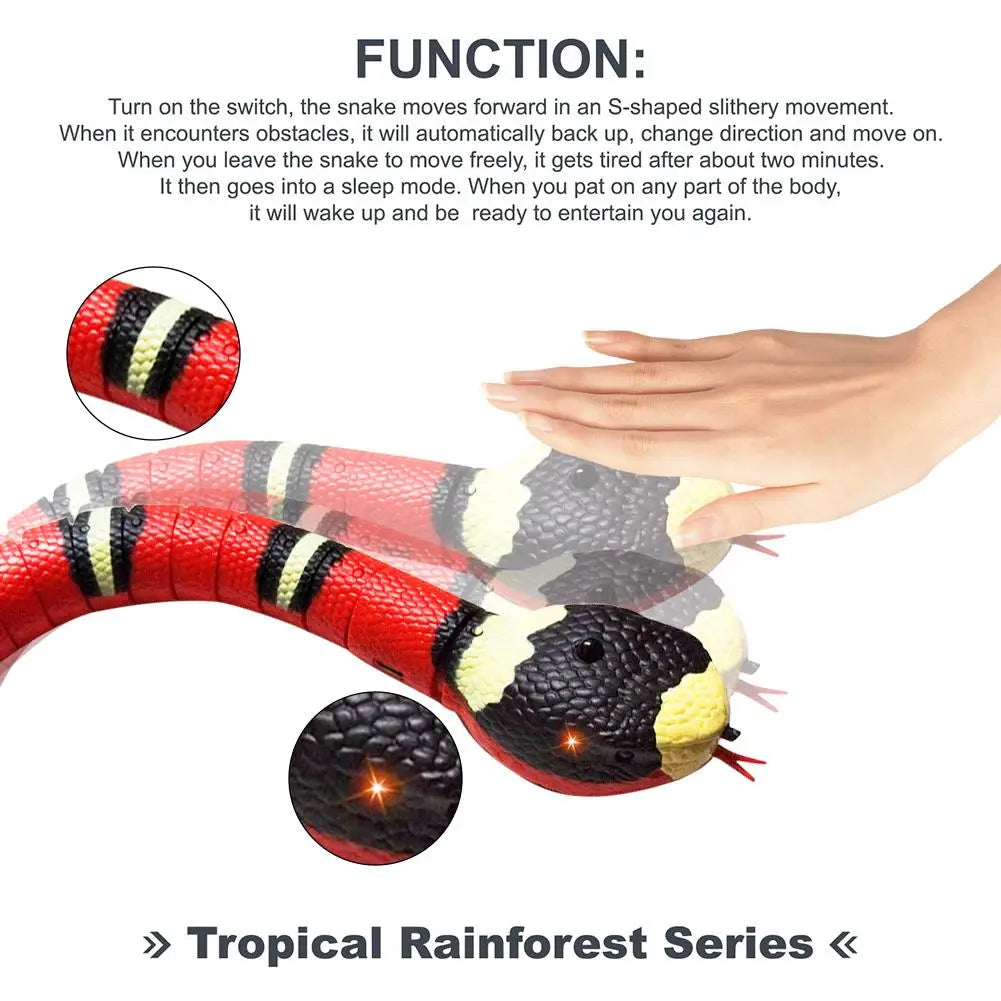 Smart Interactive Cat Toy – USB Rechargeable Electronic Snake