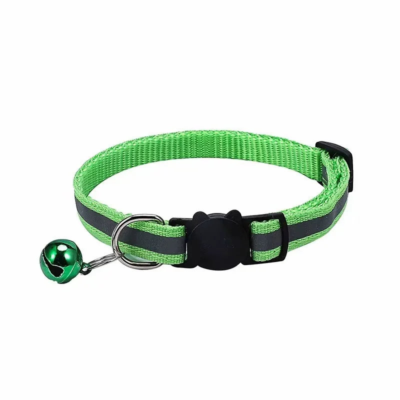 Reflective Cat Collar with Bell – Adjustable Pet Collar NZ | PawNest