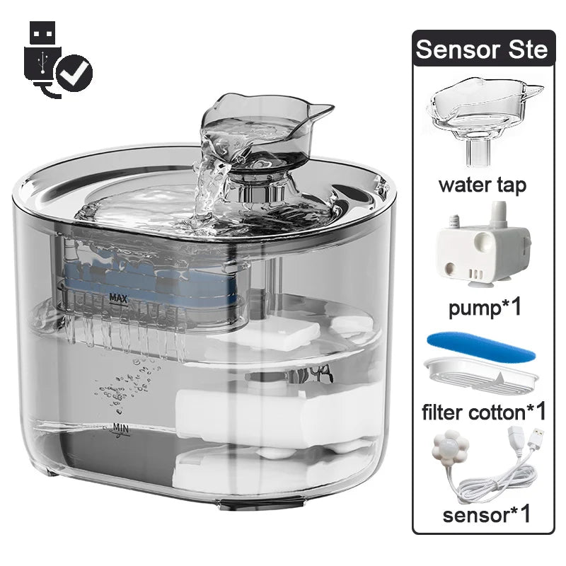 Automatic Cat & Dog Water Fountain NZ | USB Electric Pump with Recirculating Filters – PawNest