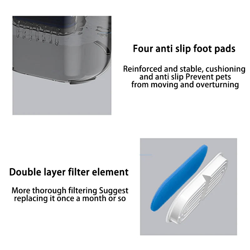 Automatic Cat & Dog Water Fountain NZ | USB Electric Pump with Recirculating Filters – PawNest