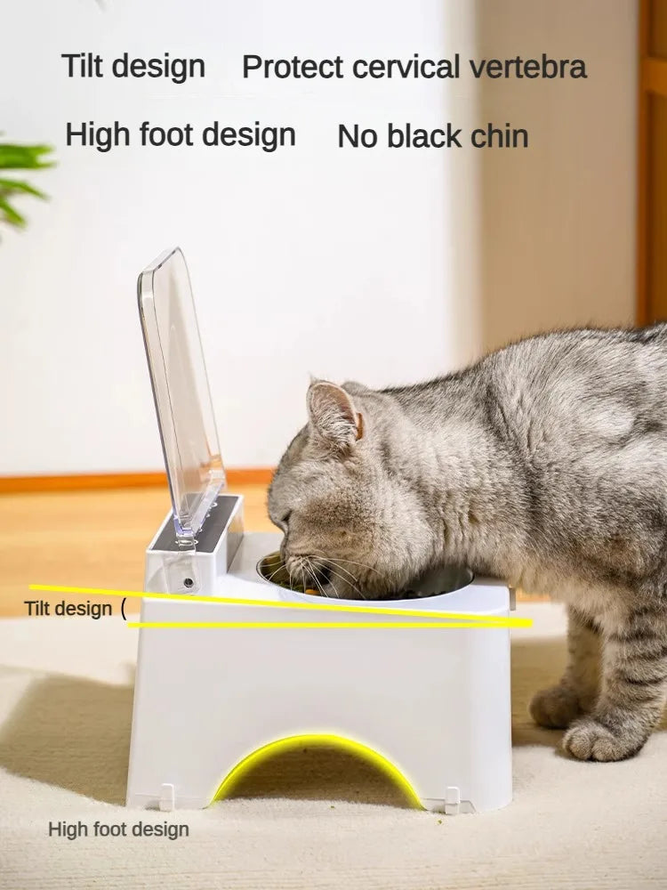 Smart Cat Bowl Feeder NZ | Infrared Sensor Auto-Open Pet Food Dispenser – PawNest