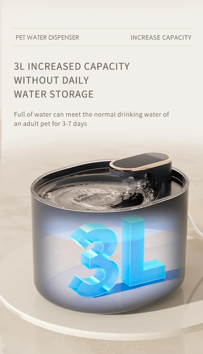 Automatic Cat Water Fountain NZ | USB-Charged Electric Pet Water Dispenser – PawNest