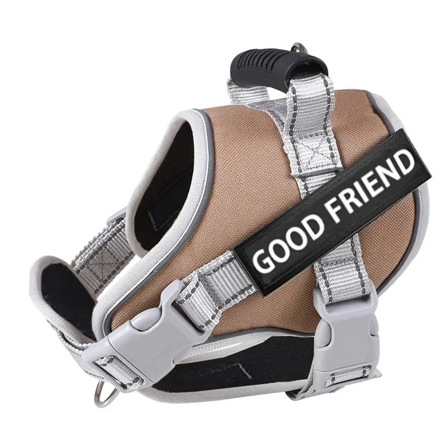 Adjustable Reflective Dog Harness NZ | Small & Medium Pet Vest for Outdoor Walking – PawNest