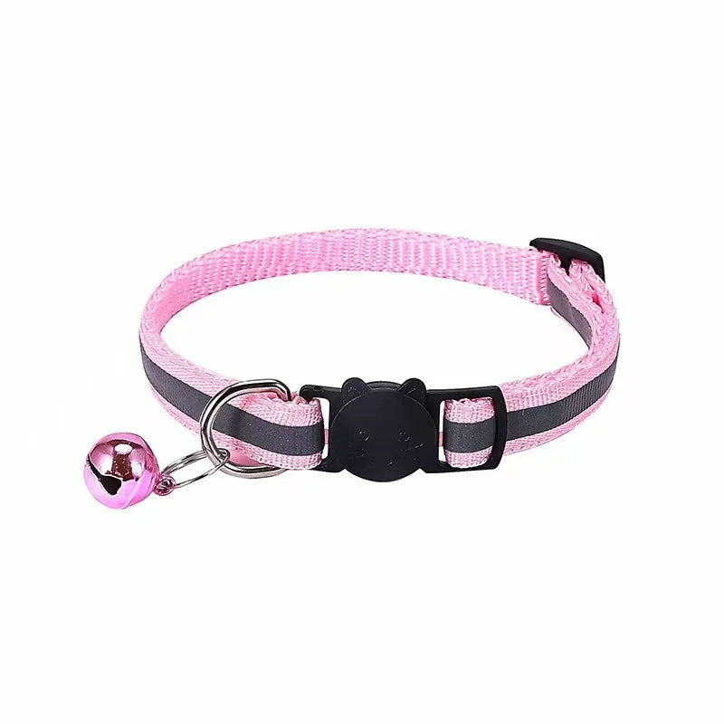 Reflective Cat Collar with Bell – Adjustable Pet Collar NZ | PawNest
