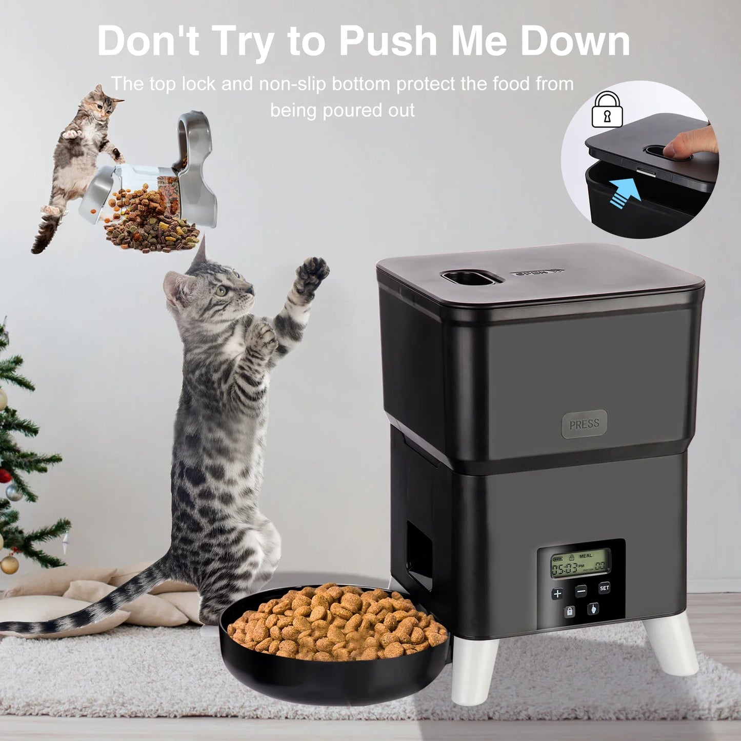 2L Smart Automatic Pet Feeder NZ | Timed Food Dispenser for Cats & Dogs – PawNest