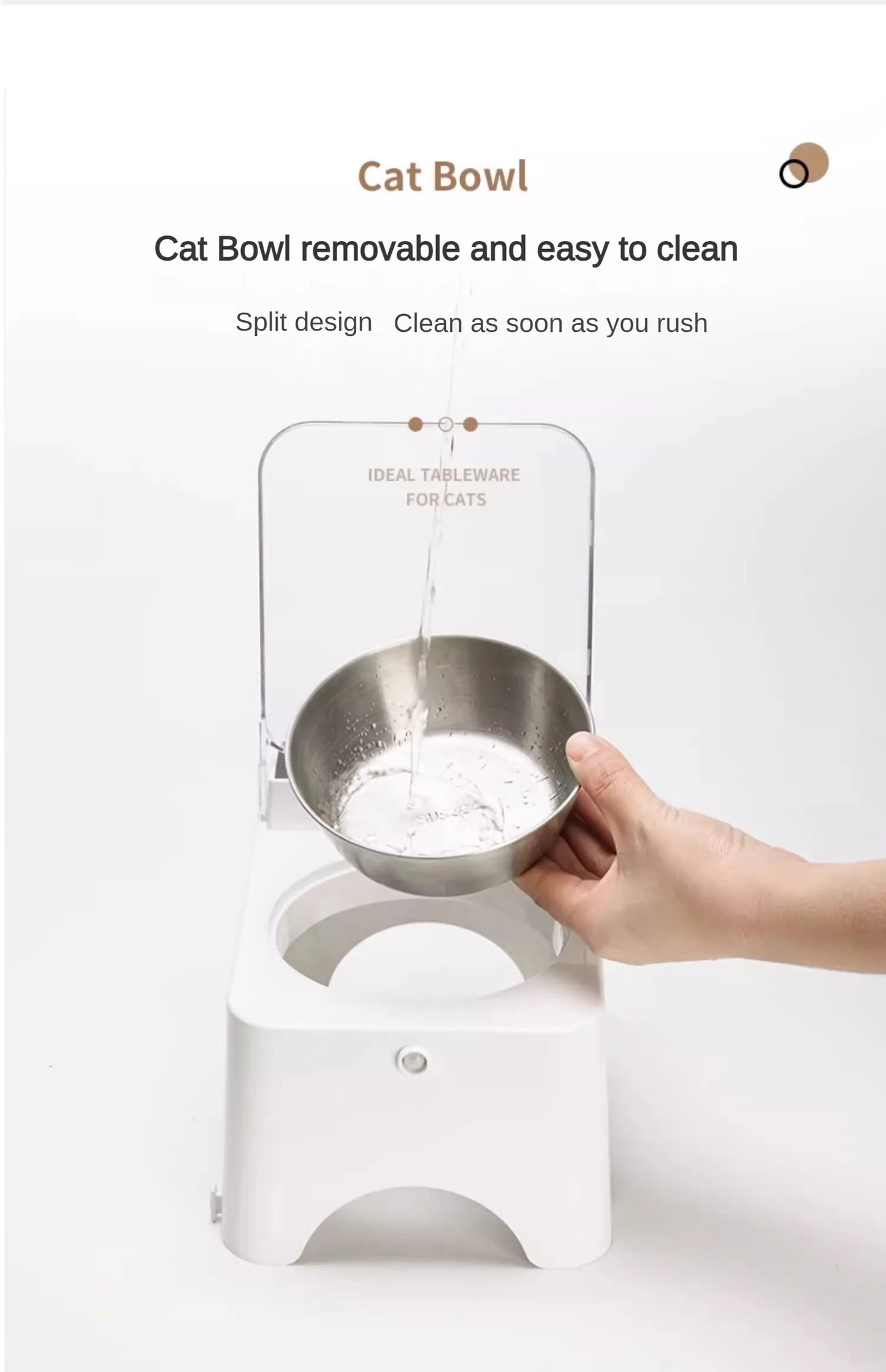 Smart Cat Bowl Feeder NZ | Infrared Sensor Auto-Open Pet Food Dispenser – PawNest