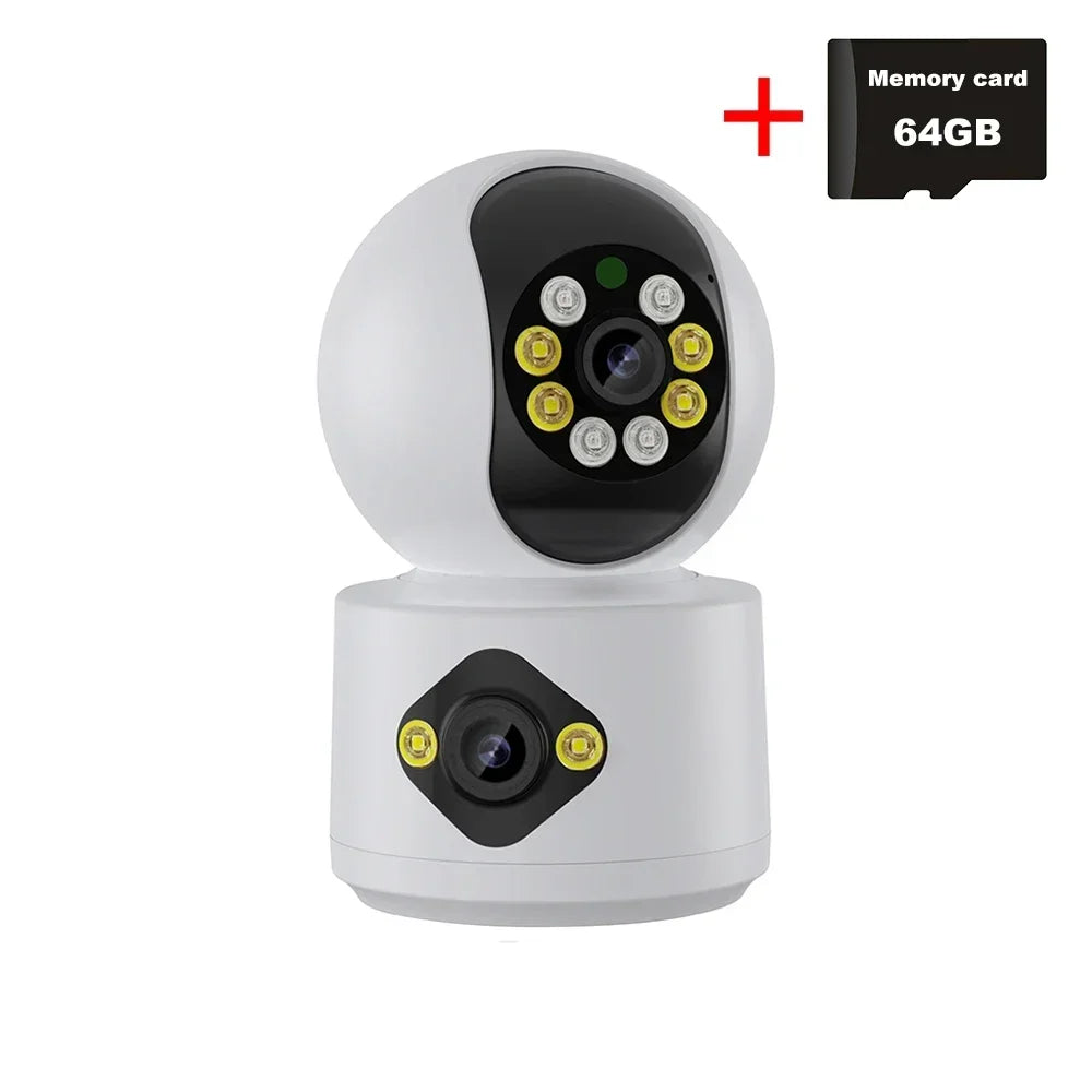 PEGATAH 4MP WiFi IP Camera – Dual Lens PTZ Baby & Pet Monitor