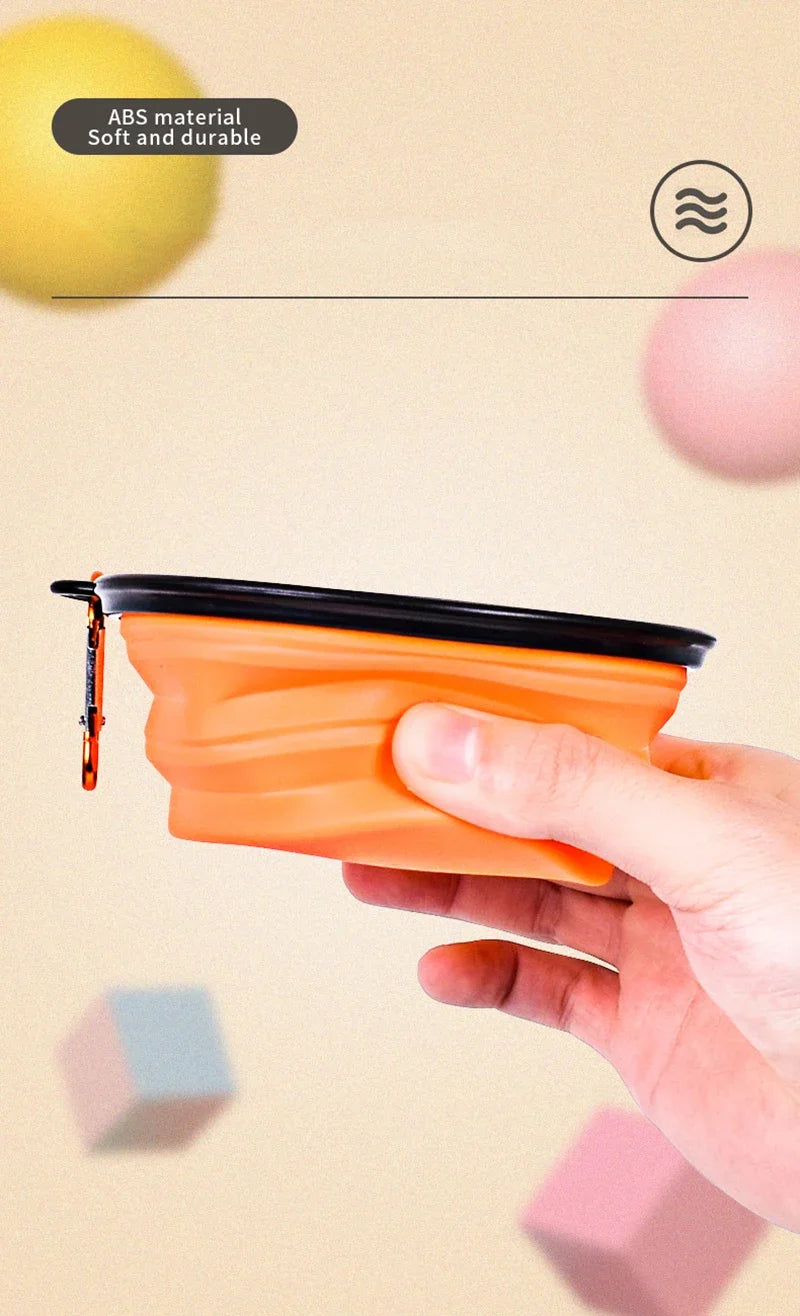 350ml Collapsible Silicone Pet Bowl – Portable Travel Dog Bowl
