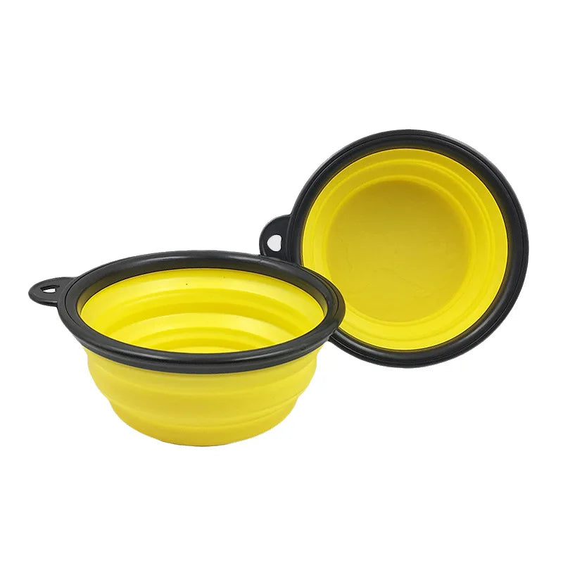 350ml Folding Silicone Dog Bowl – Portable Travel Feeder Dish