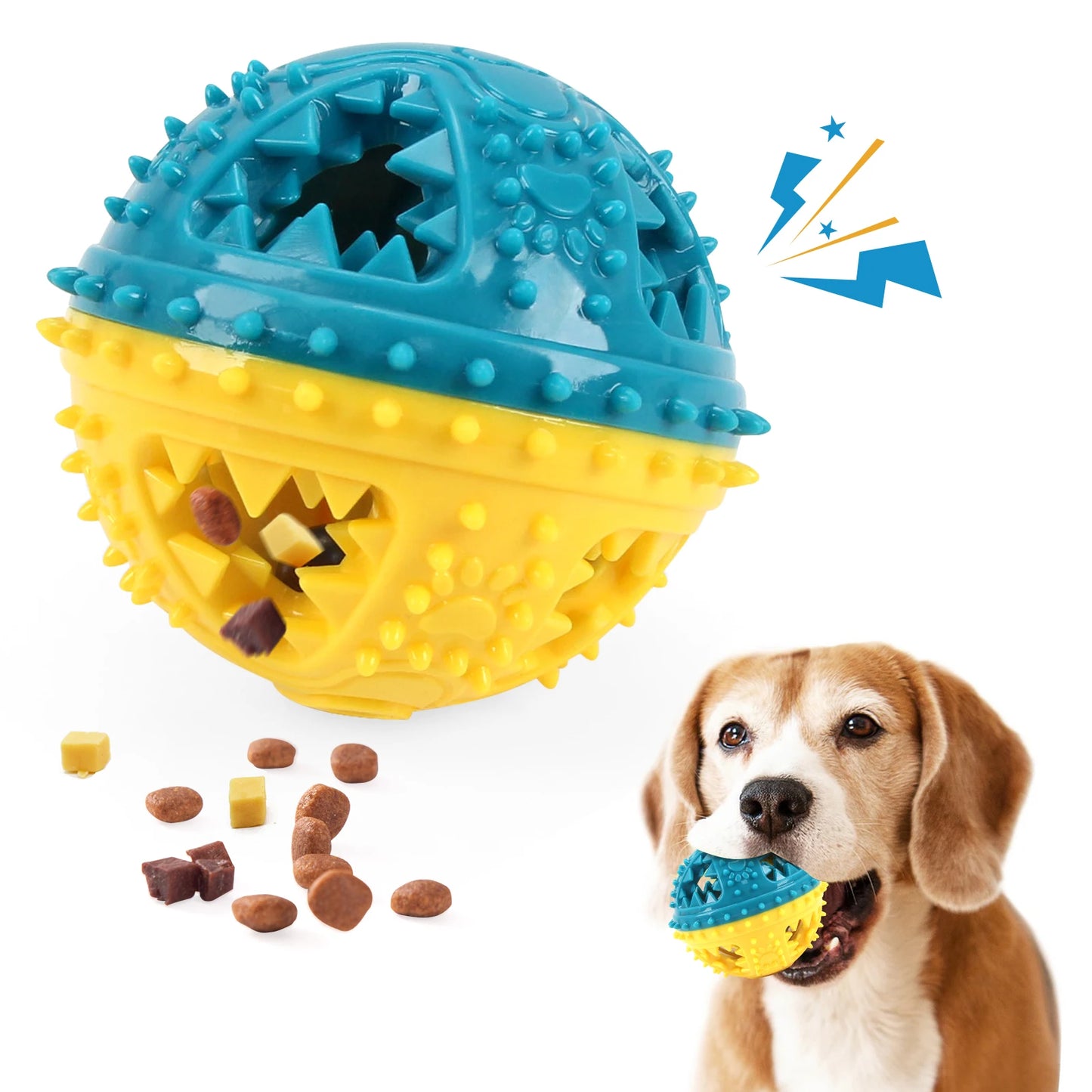Dog Chew Toy Balls NZ | Rubber Teeth Cleaning & Treat Dispensing Balls for Dogs & Cats – PawNest