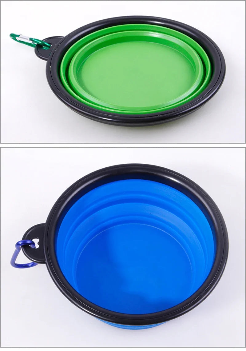 350ml Collapsible Silicone Pet Bowl – Portable Travel Dog Bowl