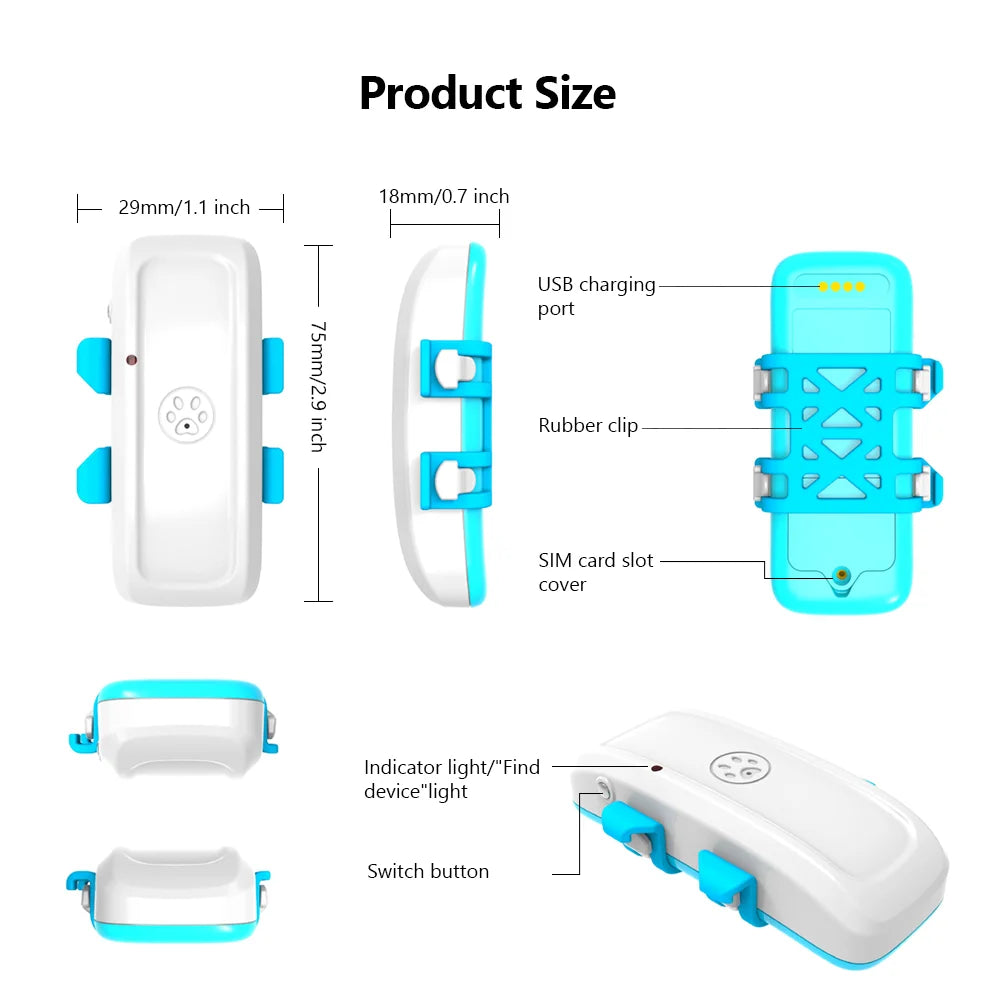 4G Pet GPS Tracker TK911Pro NZ | Real-Time Dog & Animal Finder with Geo-fence & Free App – PawNest