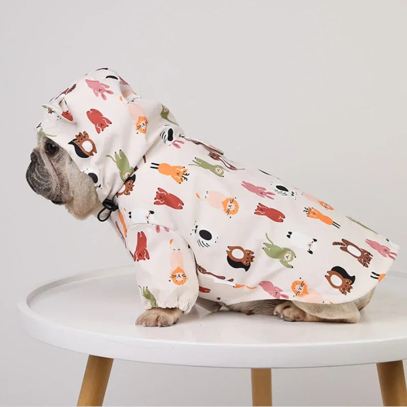 Waterproof Dog Raincoat NZ | Pug, French Bulldog, Poodle & Corgi Rain Jacket – PawNest