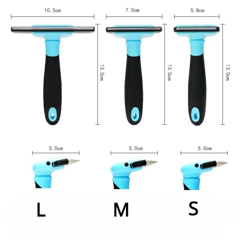 Double-Sided Pet Grooming Brush – Shedding & Dematting Undercoat Rake Comb for Dogs & Cats | Deshedding Tool for Grooming & Care