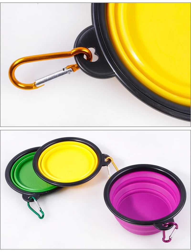 350ml Collapsible Silicone Pet Bowl – Portable Travel Dog Bowl
