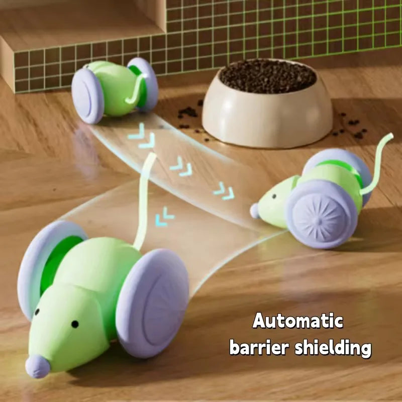 Smart Interactive Cat Toy Mouse – Durable, Obstacle Avoidance