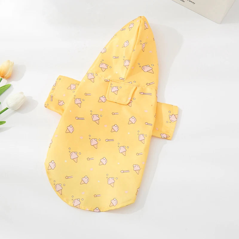 Waterproof Dog & Cat Raincoat NZ | Cute Cartoon Puppy & Kitten Rain Jacket for Small & Medium Pets – PawNest