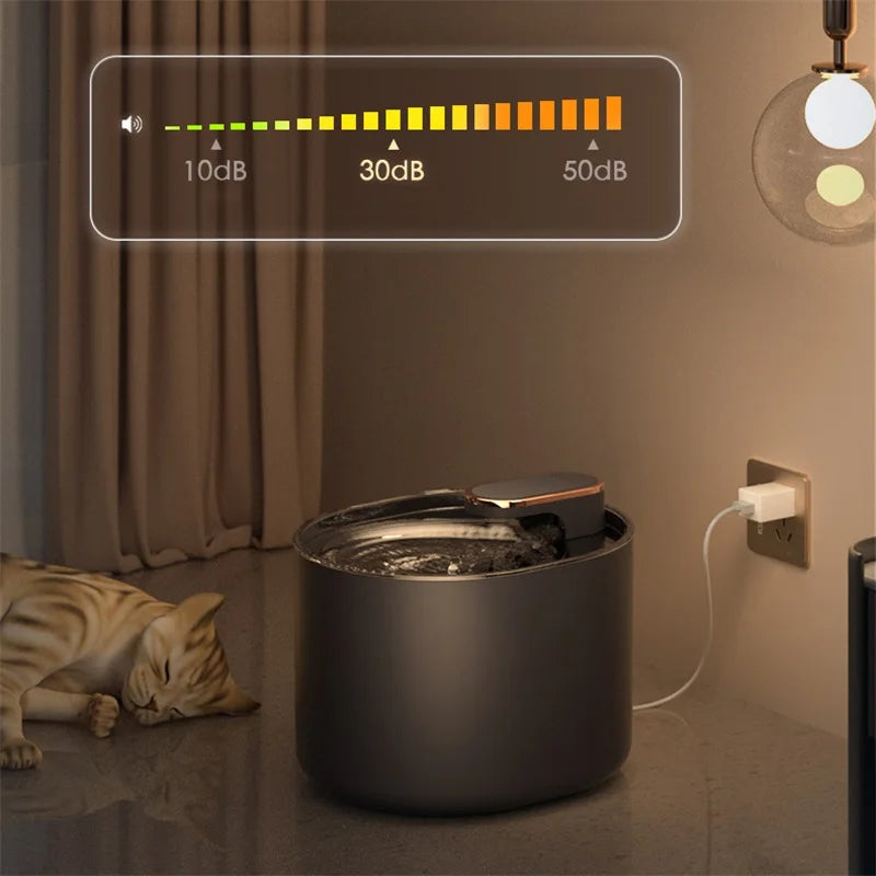 3L Automatic Pet Drinking Fountain NZ | USB Electric Mute Water Feeder for Cats & Dogs – PawNest