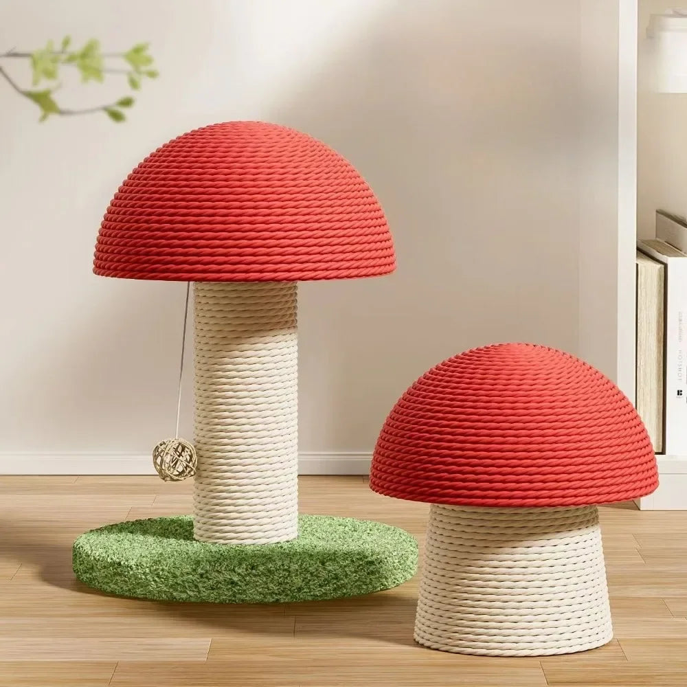Mushroom Cat Scratching Tree NZ | Wear-Resistant Climbing Tower & Scratching Post for Kittens – PawNest