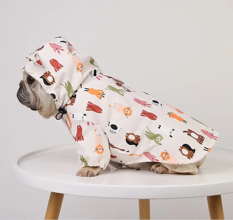 Waterproof Dog Raincoat NZ | Pug, French Bulldog, Poodle & Corgi Rain Jacket – PawNest