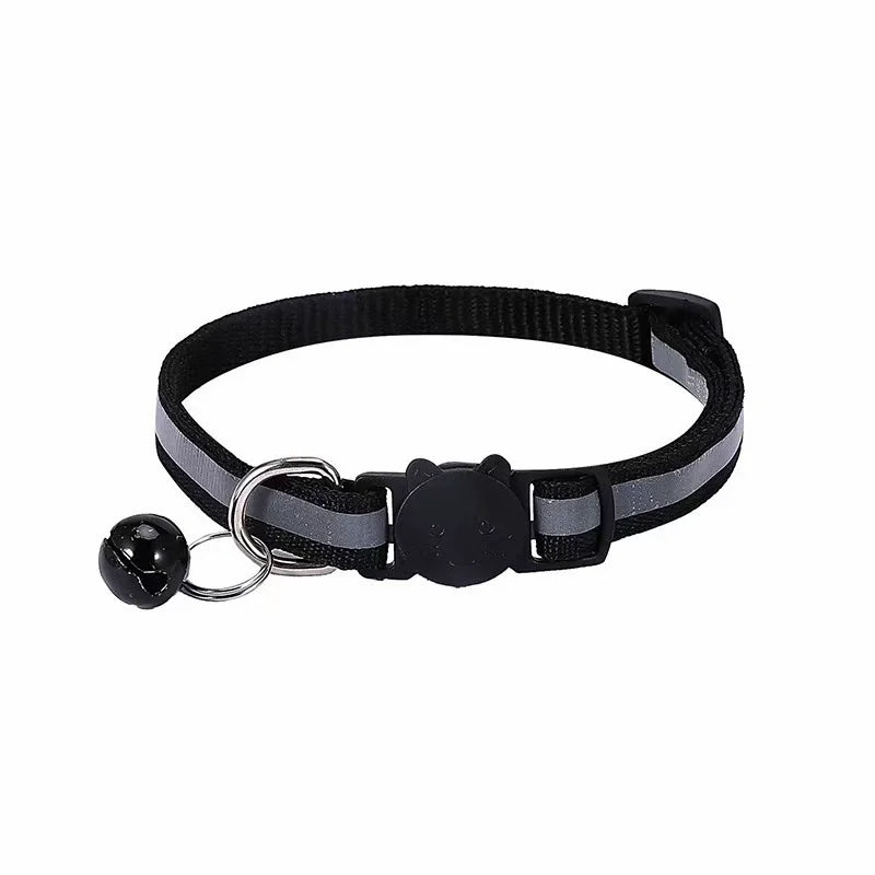 Reflective Cat Collar with Bell – Adjustable Pet Collar NZ | PawNest
