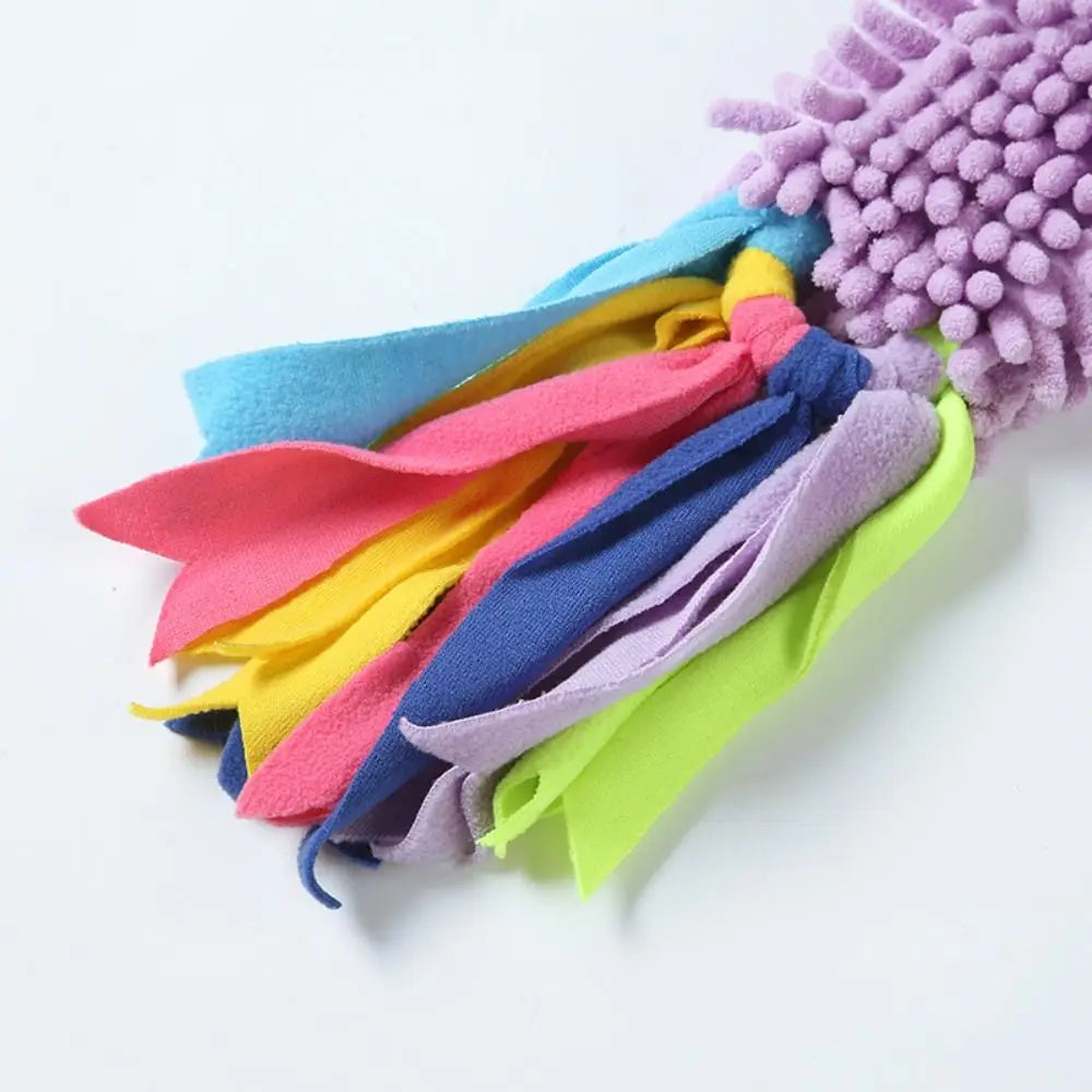 Colorful Plush Squeaky Dog Chew Toy NZ | Interactive Teething & Rope Toy for Boredom Relief – PawNest