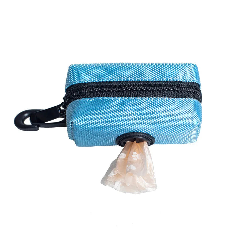Adjustable Pet Dog Poop Bag Holder with Leash Attachment – Mini Travel Waste Bag Dispenser & Cleaning Tool