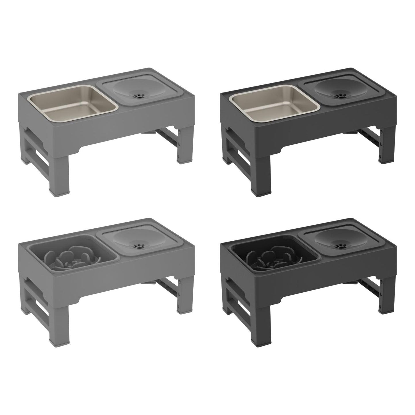 Adjustable Dog & Cat Feeding Bowl with Stand NZ | Elevated Water & Food Bowl for Small Pets – PawNest