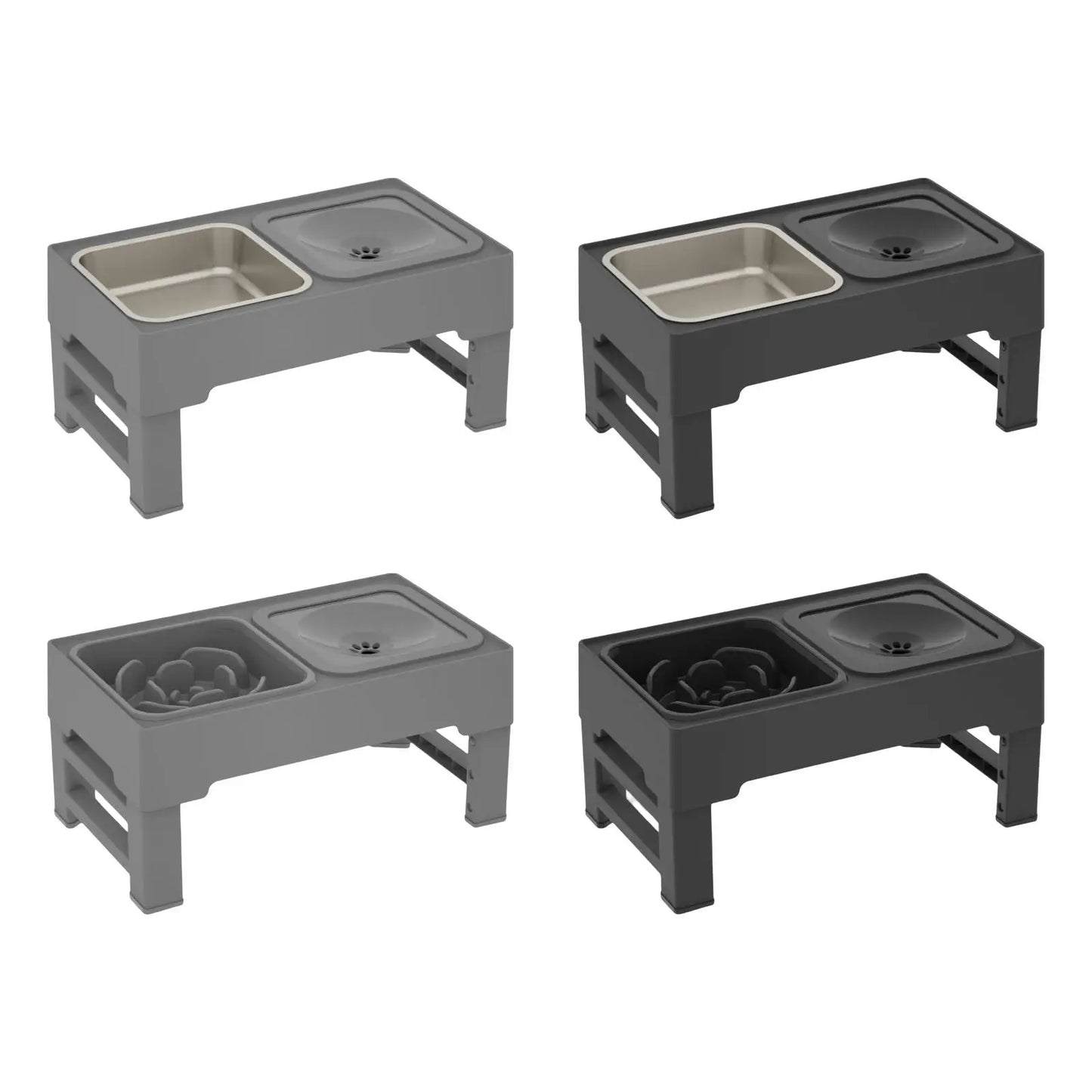 Adjustable Dog & Cat Feeding Bowl with Stand NZ | Elevated Water & Food Bowl for Small Pets – PawNest