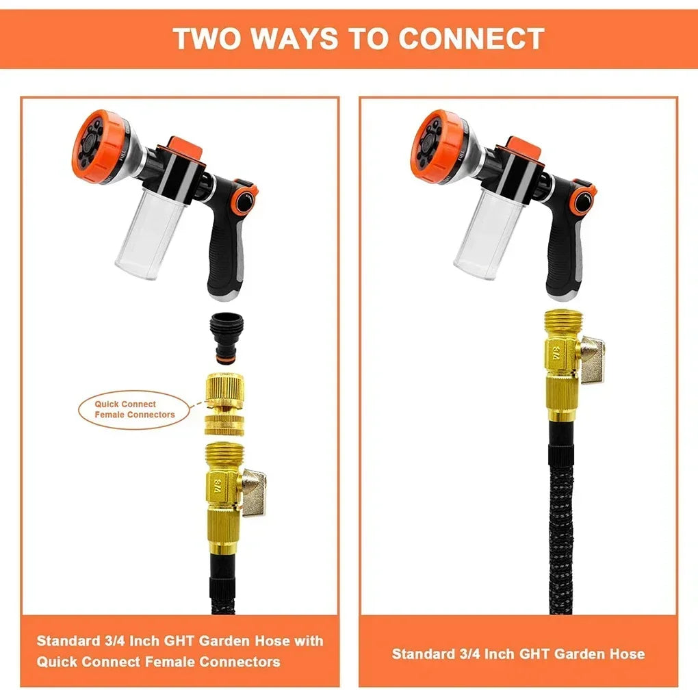 Adjustable Dog Shower Sprayer – High-Pressure Foam Nozzle Gun