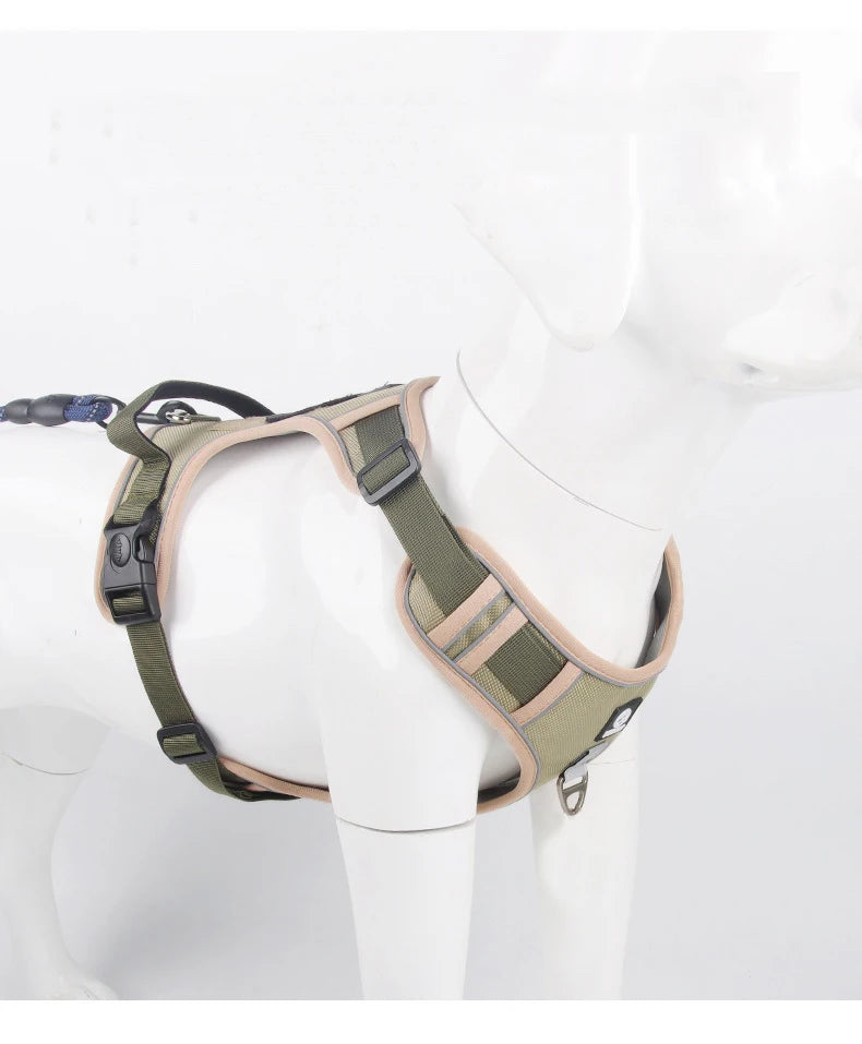 Reflective No-Pull Dog Harness NZ | Adjustable Saddle Chest Strap for Small to Large Dogs – PawNest