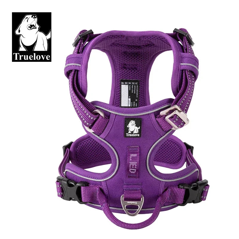 Truelove No-Pull Reflective Dog Harness NZ | Adjustable Safety Vest for Medium & Large Dogs – PawNest