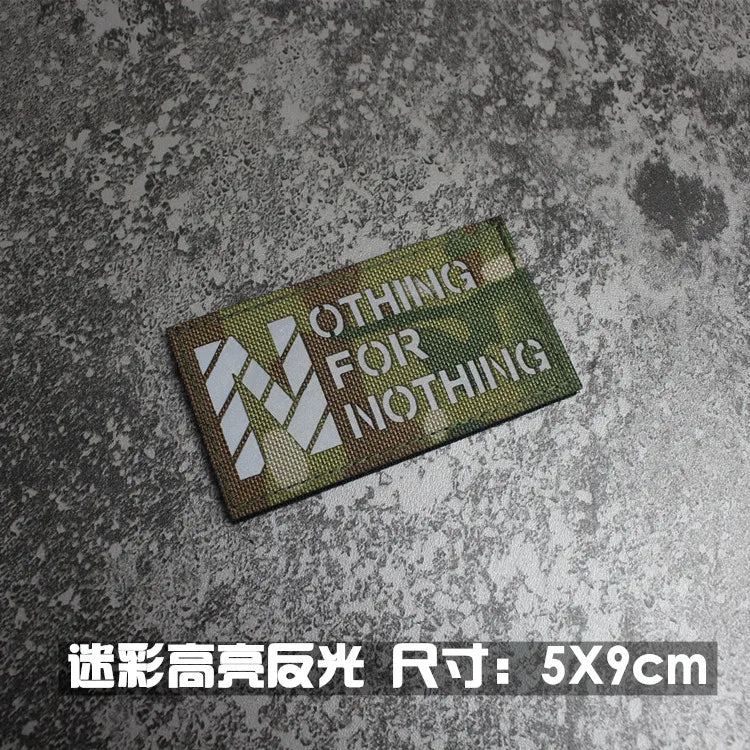 IR Reflective Military Patch – “No Free Lunch” Morale Badge