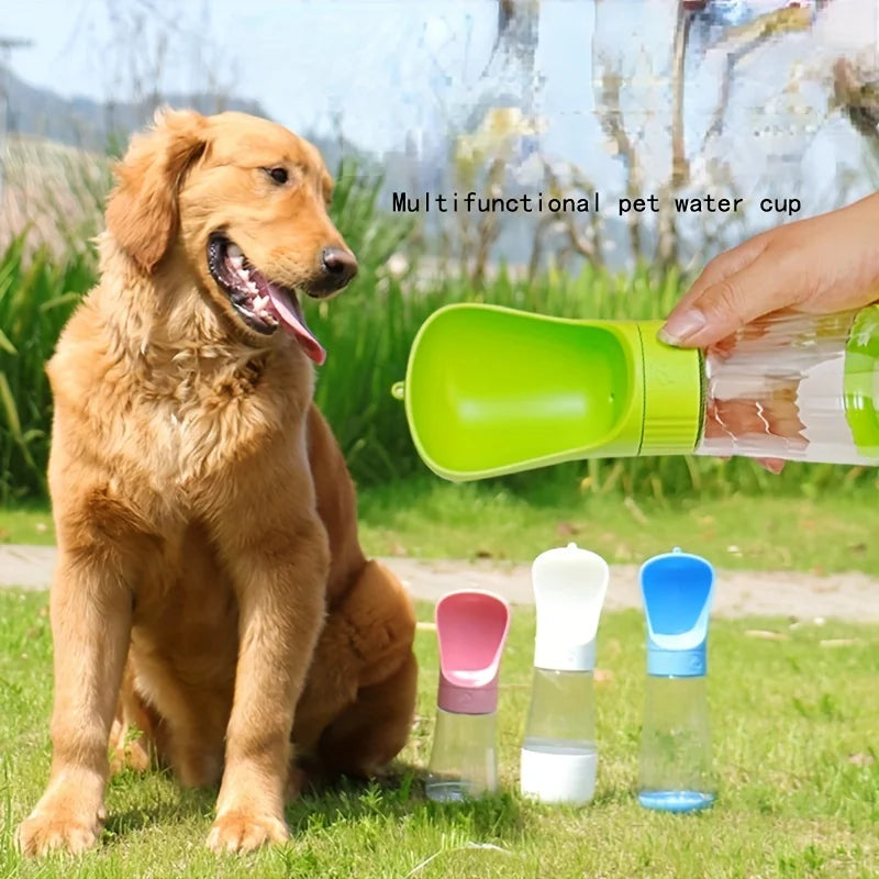 Portable Dog Water Bottle & Bowl Dispenser – Leakproof Outdoor Pet Water Cup