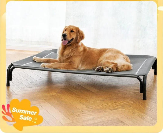 Elevated Dog Bed for Large Dogs – Cooling Raised Pet Cot