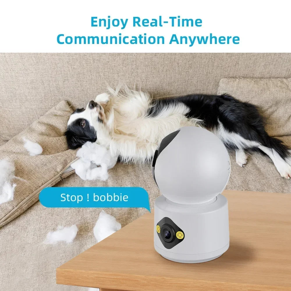 PEGATAH 4MP WiFi IP Camera – Dual Lens PTZ Baby & Pet Monitor