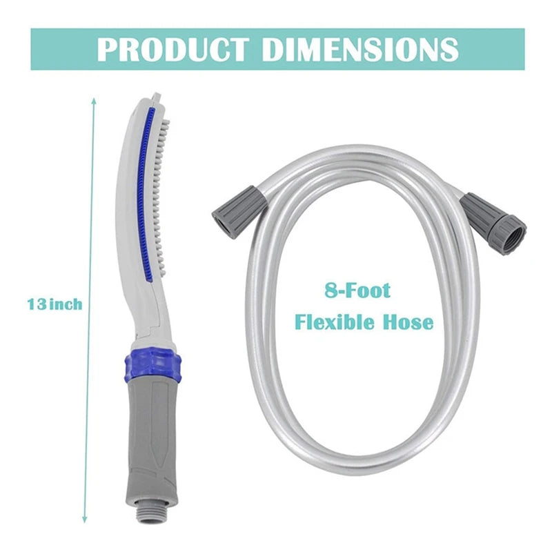 Dog Shower Head – Pet Bathing Sprayer with 8ft Hose, Indoor/Outdoor
