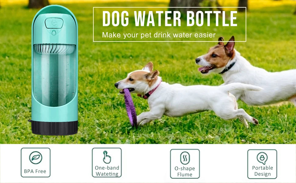 Portable Pet Water Bottle – Travel Feeder for Dogs & Cats
