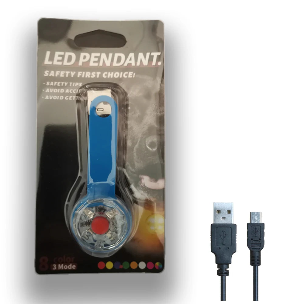 Dog Anti-Loss LED Collar – Waterproof, USB Rechargeable Light
