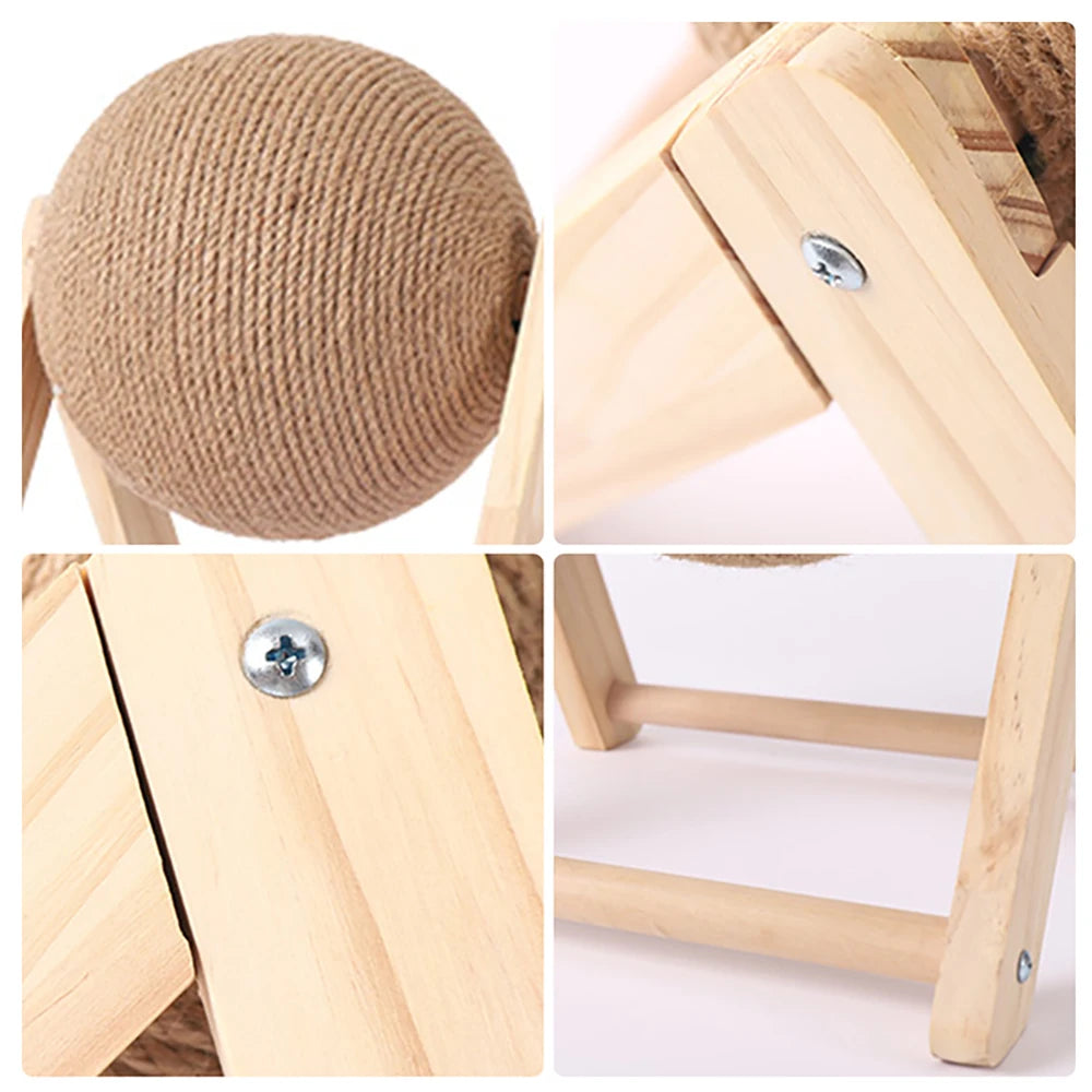 Cat Scratching Ball Toy NZ | Sisal Rope Claw Grinder & Durable Cat Scratcher – PawNest