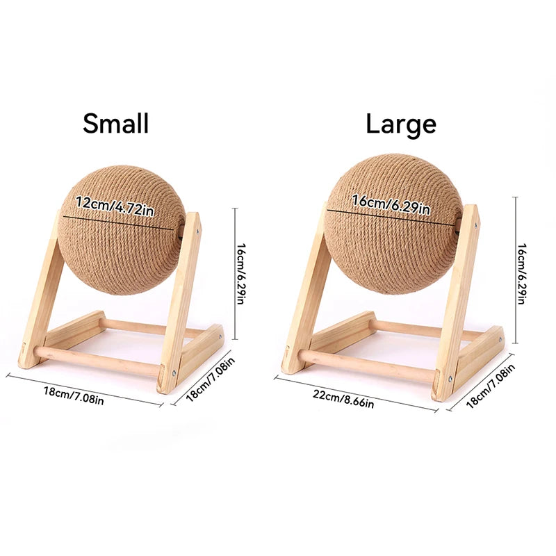 Cat Scratching Ball Toy NZ | Sisal Rope Claw Grinder & Durable Cat Scratcher – PawNest