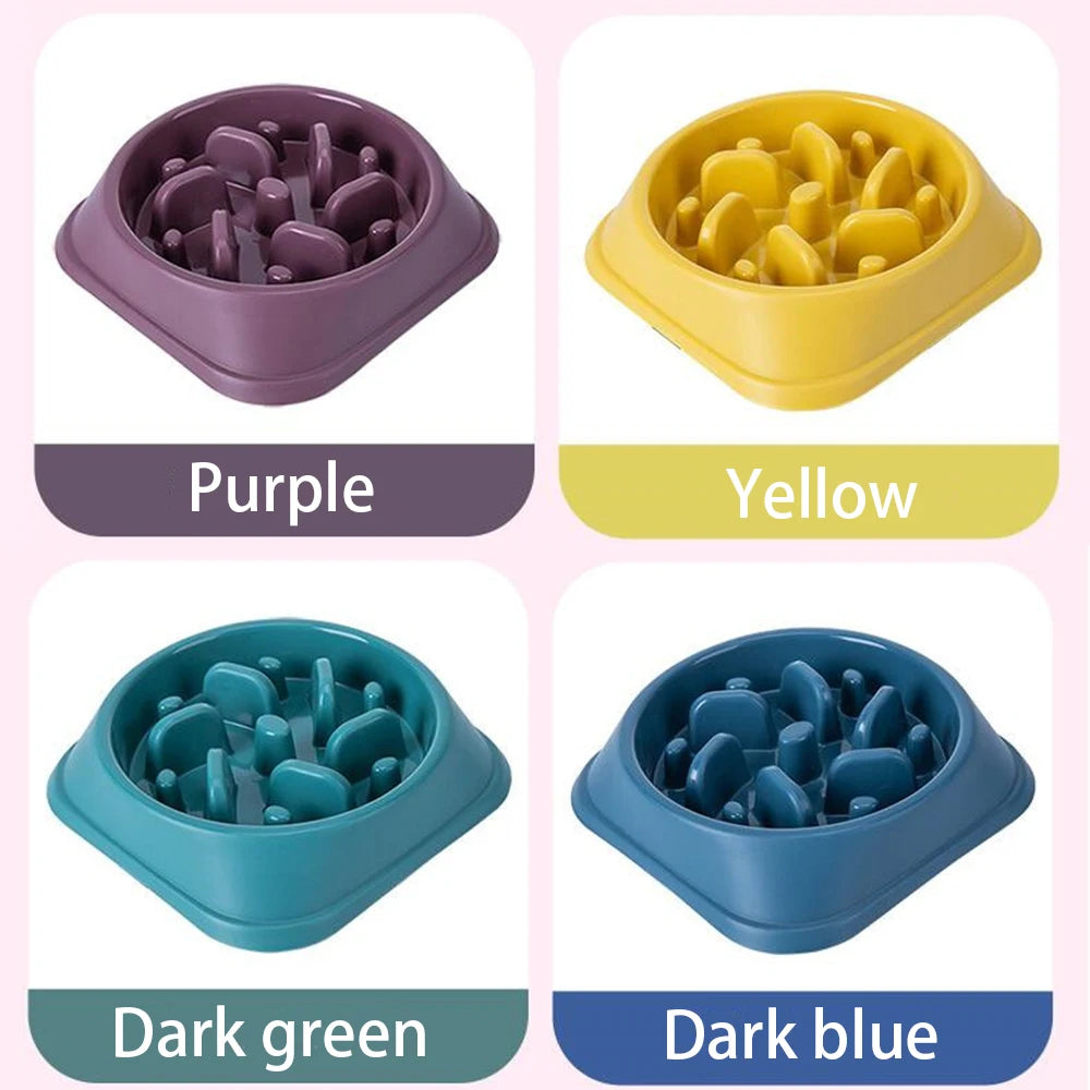 Non-Slip Slow Feeder Dog Bowl NZ | Puzzle Anti-Gulping Food Dish for Medium Dogs – PawNestedium Small Dogs Puppy