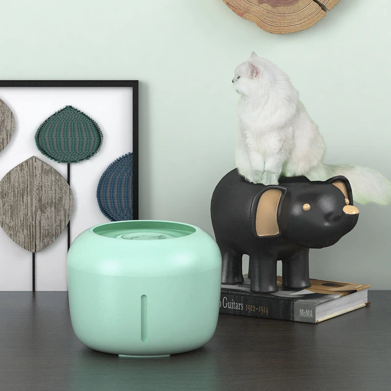 2.5L Automatic Mute Pet Water Fountain NZ | USB Electric Drinker with Filter – PawNest